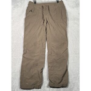 The North Face Pants Womens 10 Brown Nylon Hiking Outdoor Cargo *FLAW‎